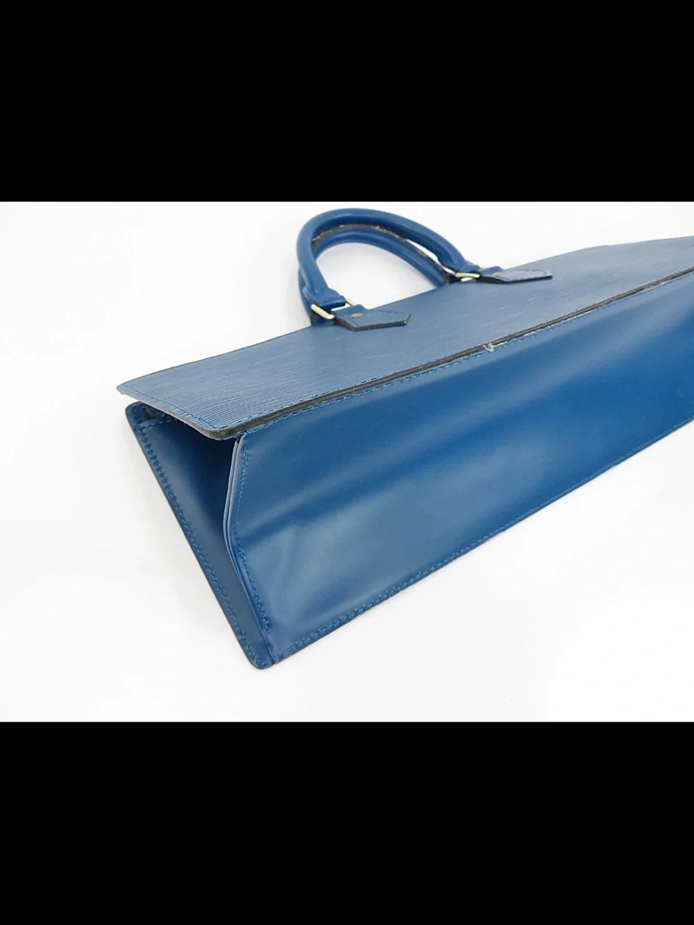 Louis Vuitton Blue Textured Epi Leather Top-Handle Tote